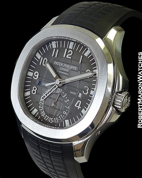 patek philippe ref 5164a travel time aquanaut tiffany signed|patek 5164a price.